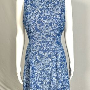 Derek Lam 10 Crosby Cayman High Neck Indigo Mini Dress Size 4 MSRP $450